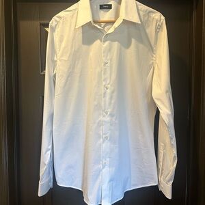 Theory White Dress Shirt Long Sleeve Classic Style